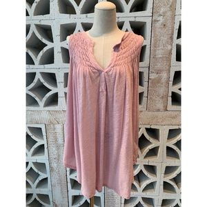 Cloud Pink A-line Smock Tank